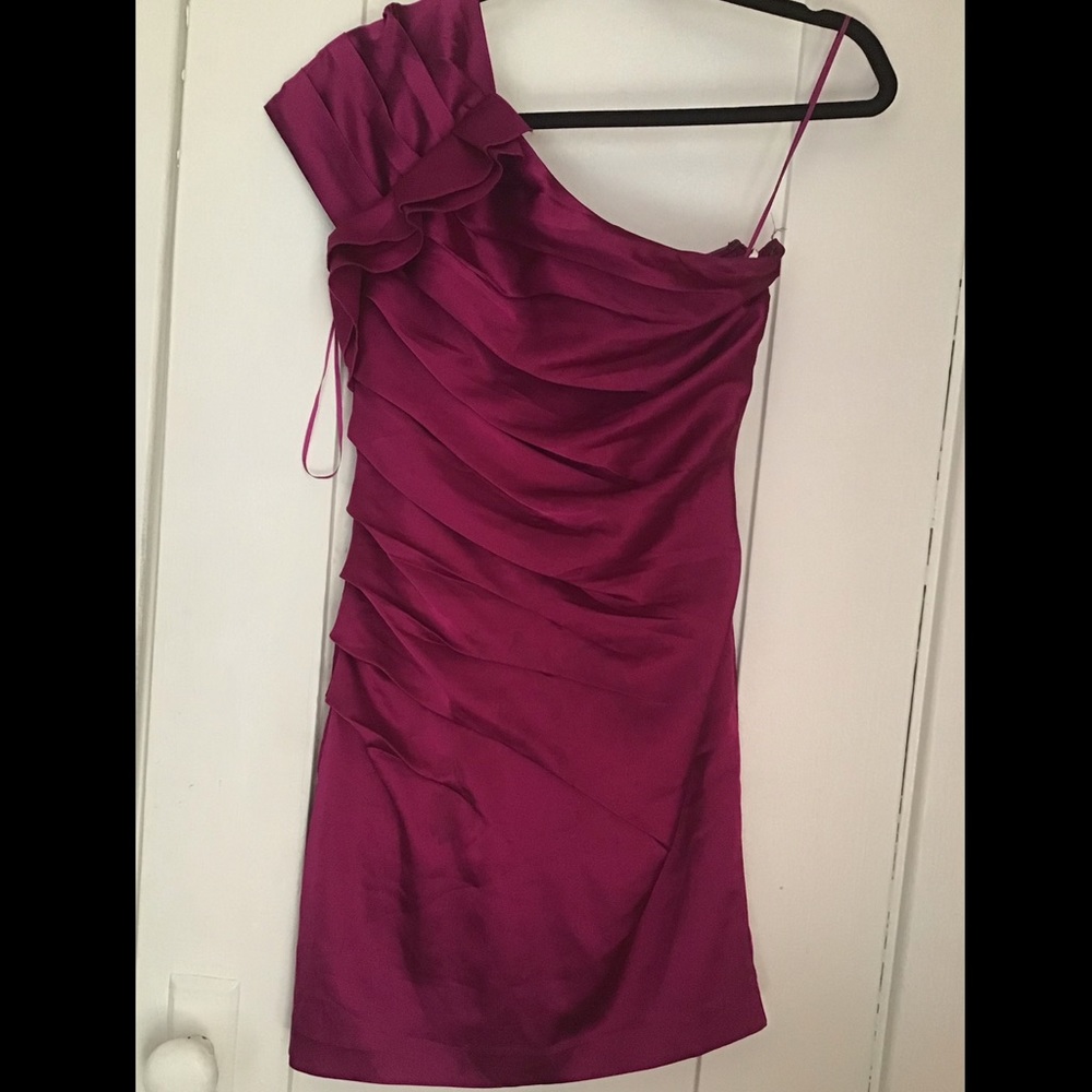 Express One Shoulder Cocktail Dress